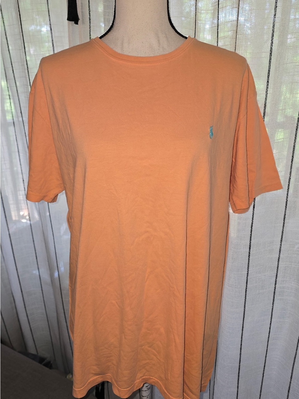 Ralph Lauren Men’s Short Sleeve Crew Tee in Peach-Orange